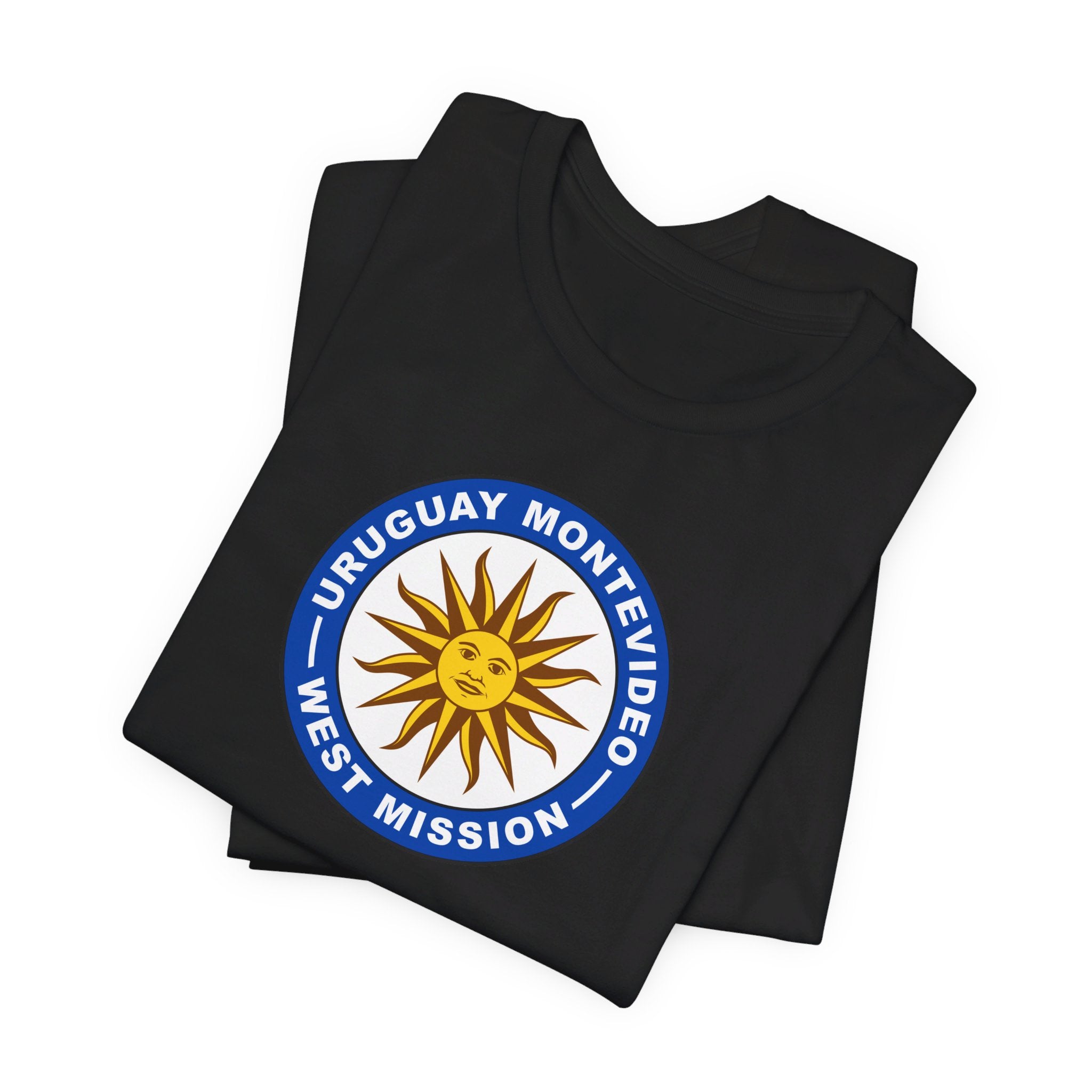 Uruguay Montevideo West Mission Circular Flag T-shirt - Mission Wishlist - LDS Missionary Gift Store