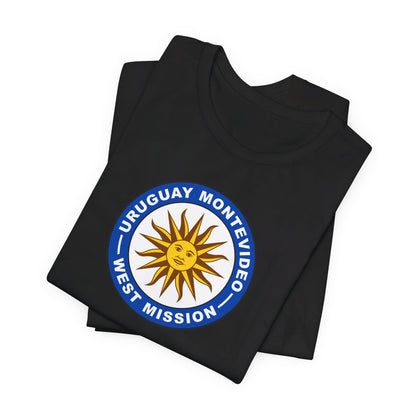 Uruguay Montevideo West Mission Circular Flag T-shirt - Mission Wishlist - LDS Missionary Gift Store