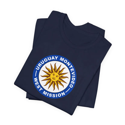 Uruguay Montevideo West Mission Circular Flag T-shirt - Mission Wishlist - LDS Missionary Gift Store