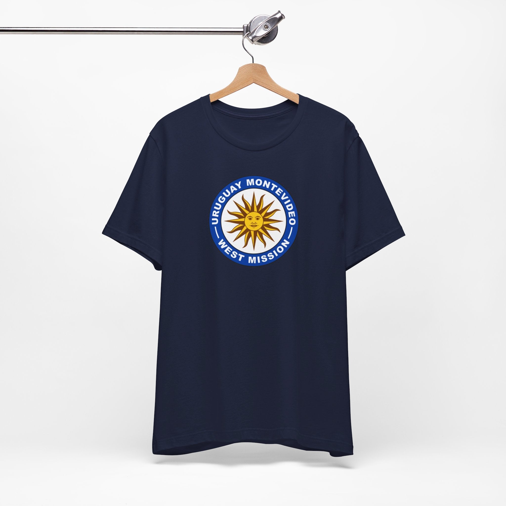 Uruguay Montevideo West Mission Circular Flag T-shirt - Mission Wishlist - LDS Missionary Gift Store