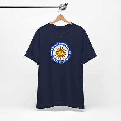 Uruguay Montevideo West Mission Circular Flag T-shirt - Mission Wishlist - LDS Missionary Gift Store