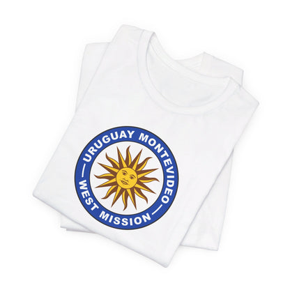 Uruguay Montevideo West Mission Circular Flag T-shirt - Mission Wishlist - LDS Missionary Gift Store