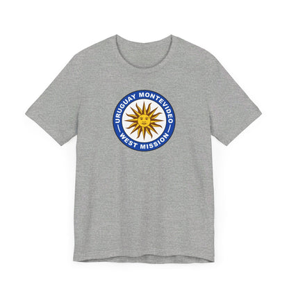 Uruguay Montevideo West Mission Circular Flag T-shirt - Mission Wishlist - LDS Missionary Gift Store