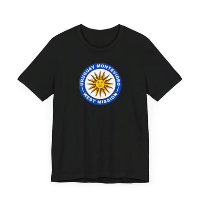 Uruguay Montevideo West Mission Circular Flag T-shirt - Mission Wishlist - LDS Missionary Gift Store