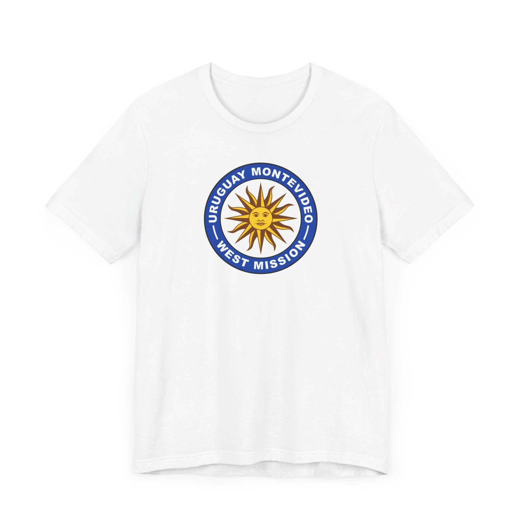 Uruguay Montevideo West Mission Circular Flag T-shirt - Mission Wishlist - LDS Missionary Gift Store