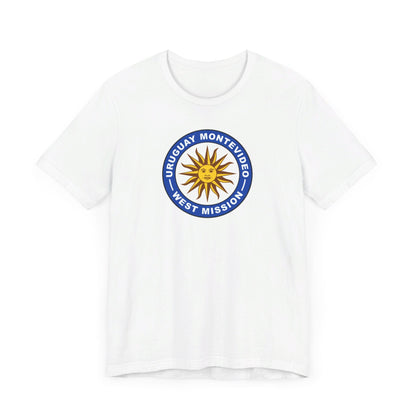 Uruguay Montevideo West Mission Circular Flag T-shirt - Mission Wishlist - LDS Missionary Gift Store