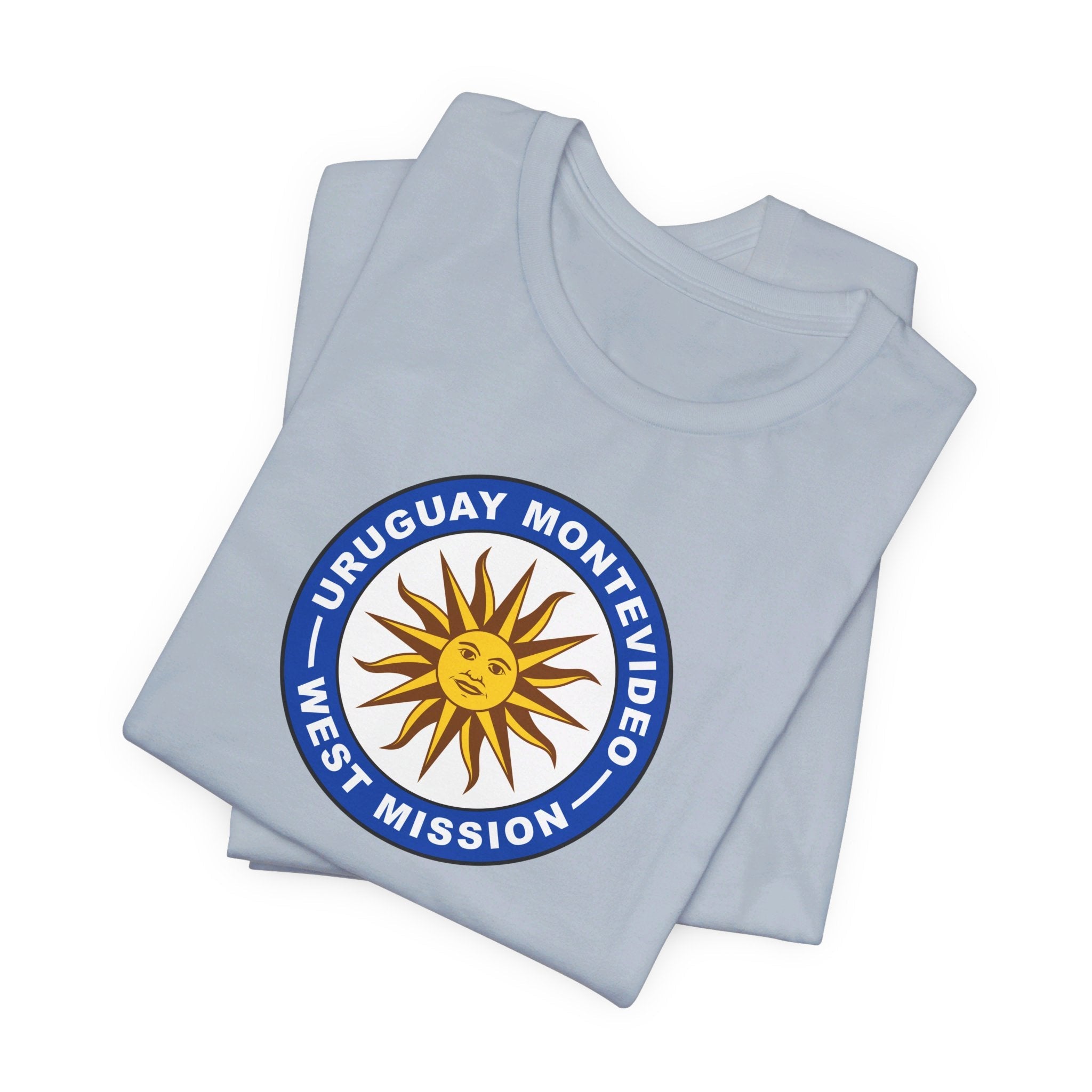 Uruguay Montevideo West Mission Circular Flag T-shirt - Mission Wishlist - LDS Missionary Gift Store