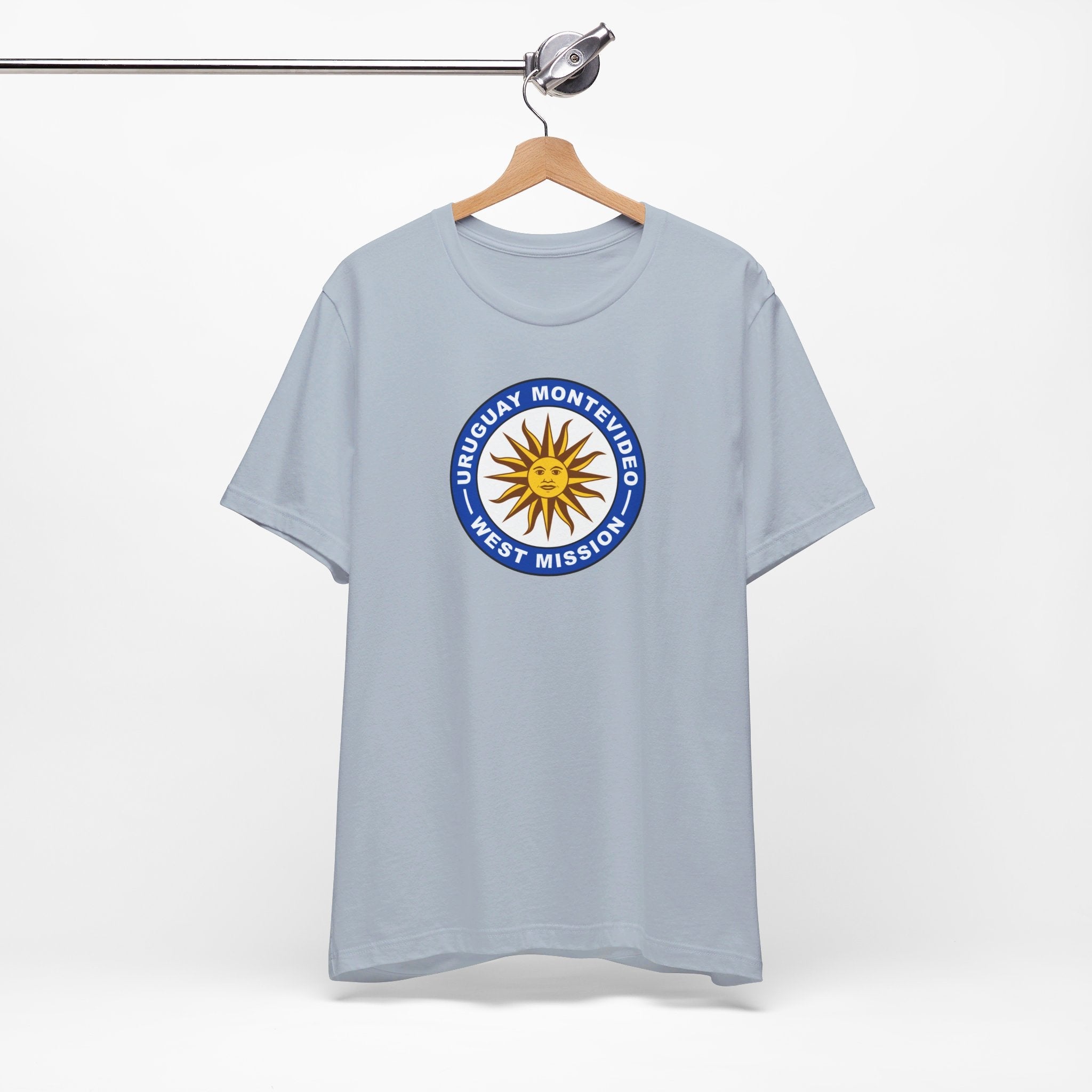 Uruguay Montevideo West Mission Circular Flag T-shirt - Mission Wishlist - LDS Missionary Gift Store