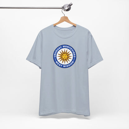 Uruguay Montevideo West Mission Circular Flag T-shirt - Mission Wishlist - LDS Missionary Gift Store