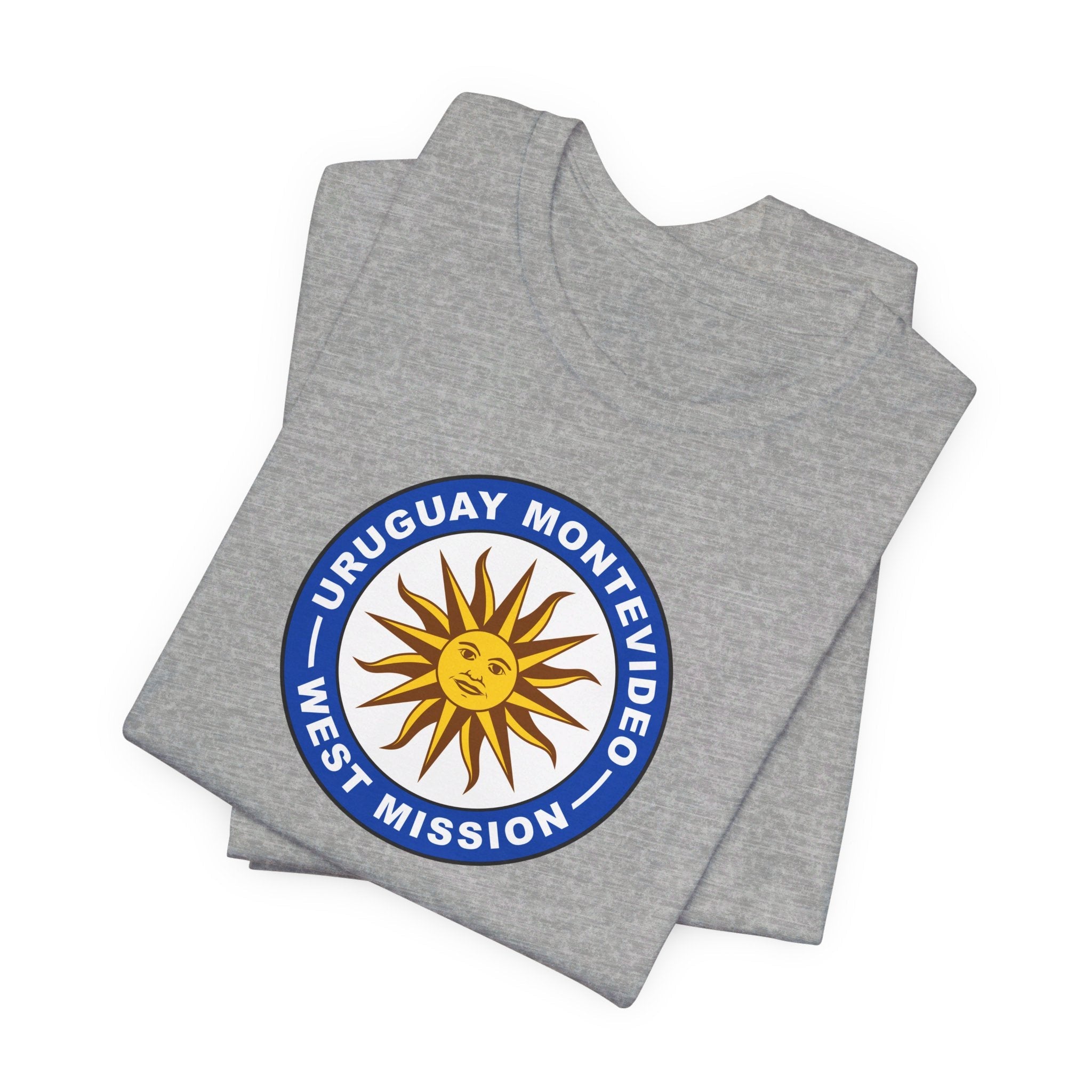 Uruguay Montevideo West Mission Circular Flag T-shirt - Mission Wishlist - LDS Missionary Gift Store