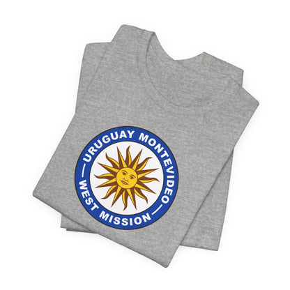 Uruguay Montevideo West Mission Circular Flag T-shirt - Mission Wishlist - LDS Missionary Gift Store