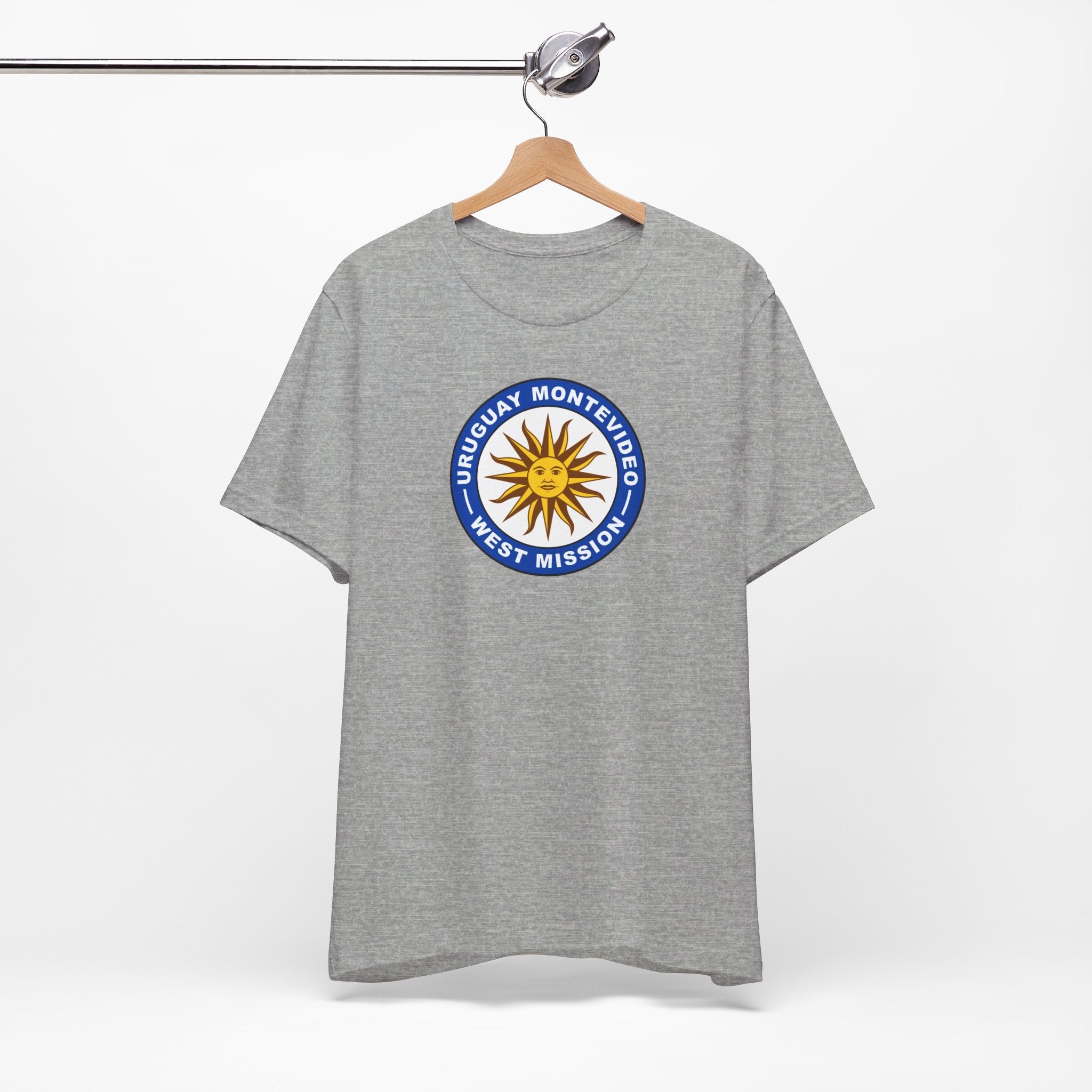 Uruguay Montevideo West Mission Circular Flag T-shirt - Mission Wishlist - LDS Missionary Gift Store