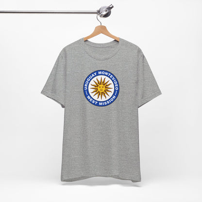 Uruguay Montevideo West Mission Circular Flag T-shirt - Mission Wishlist - LDS Missionary Gift Store