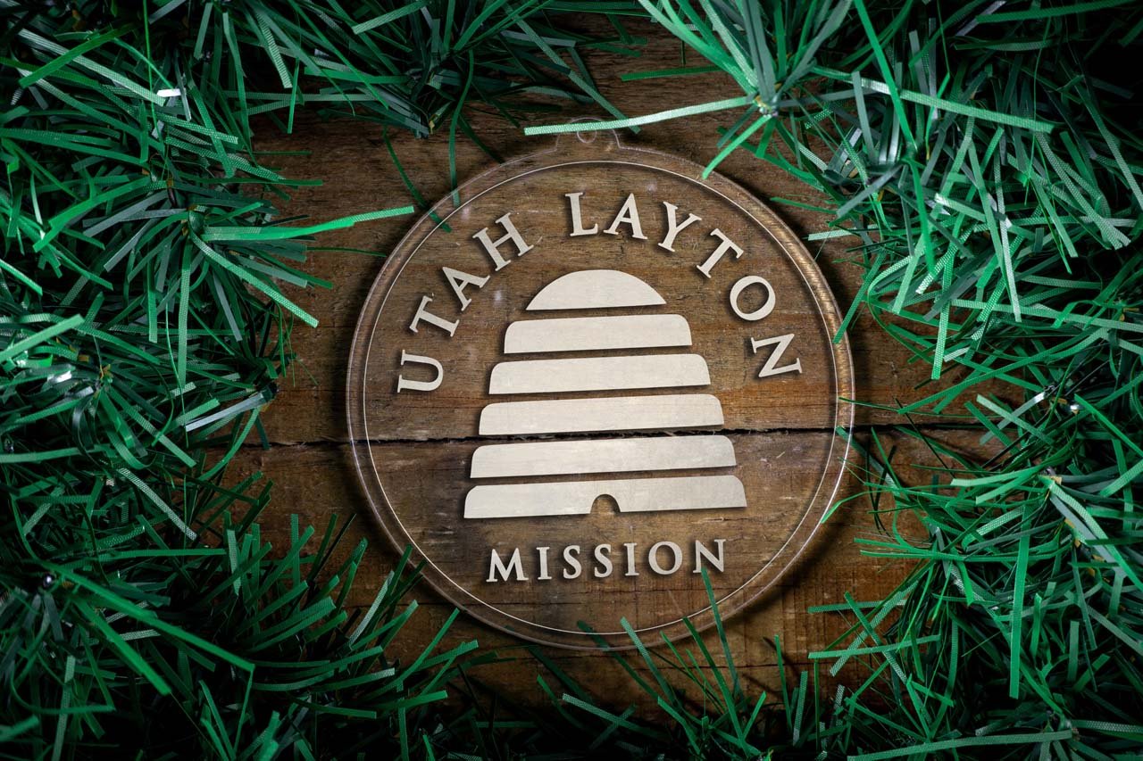 Utah Layton Mission Christmas Ornament - Latter-Day Saint LDS Missionary Gift - Book of Mormon