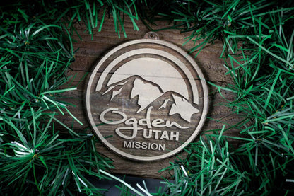 Utah Ogden Mission Christmas Ornament - Latter-Day Saint LDS Missionary Gift - Book of Mormon