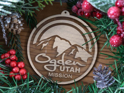 Utah Ogden Mission Christmas Ornament - Latter-Day Saint LDS Missionary Gift - Book of Mormon