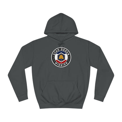 Utah Ogden Mission State Flag Logo (Black Border) College Hoodie