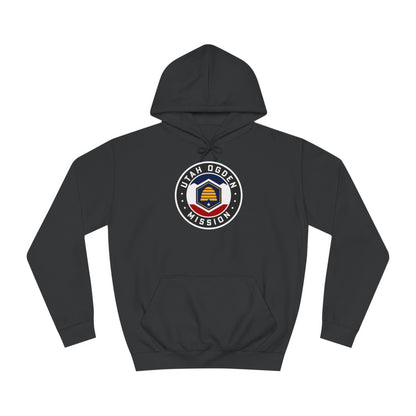 Utah Ogden Mission State Flag Logo (Black Border) College Hoodie