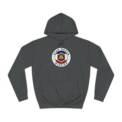 Utah Ogden Mission State Flag Logo (White Border) College Hoodie