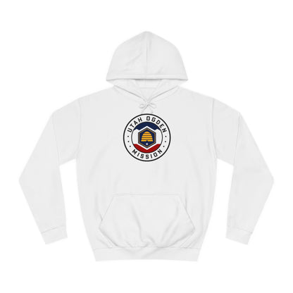 Utah Ogden Mission State Flag Logo (White Border) College Hoodie