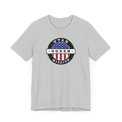 Utah Ogden Mission Vintage Circular USA Flag T-Shirt - Mission Wishlist - LDS Missionary Gift Store