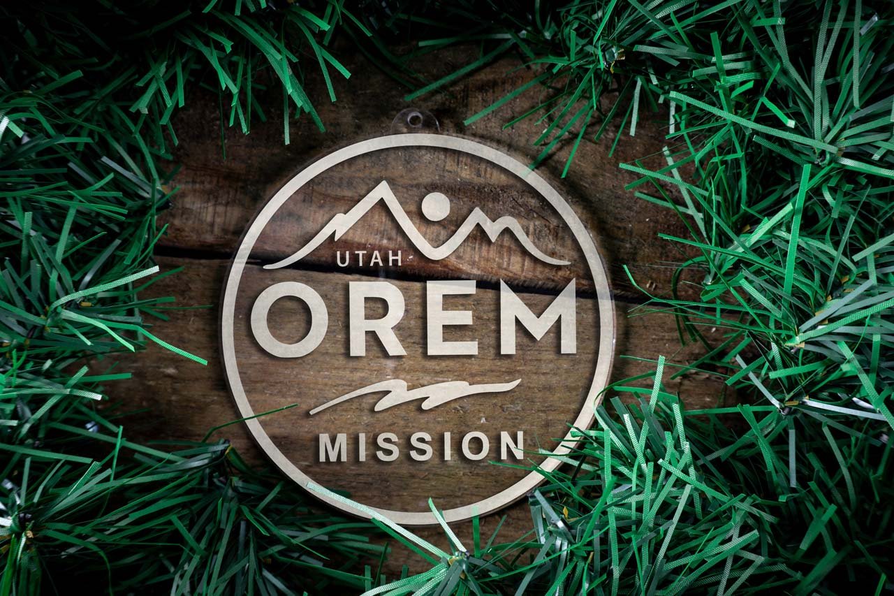 Utah Orem Mission Christmas Ornament - Latter-Day Saint LDS Missionary Gift - Book of Mormon