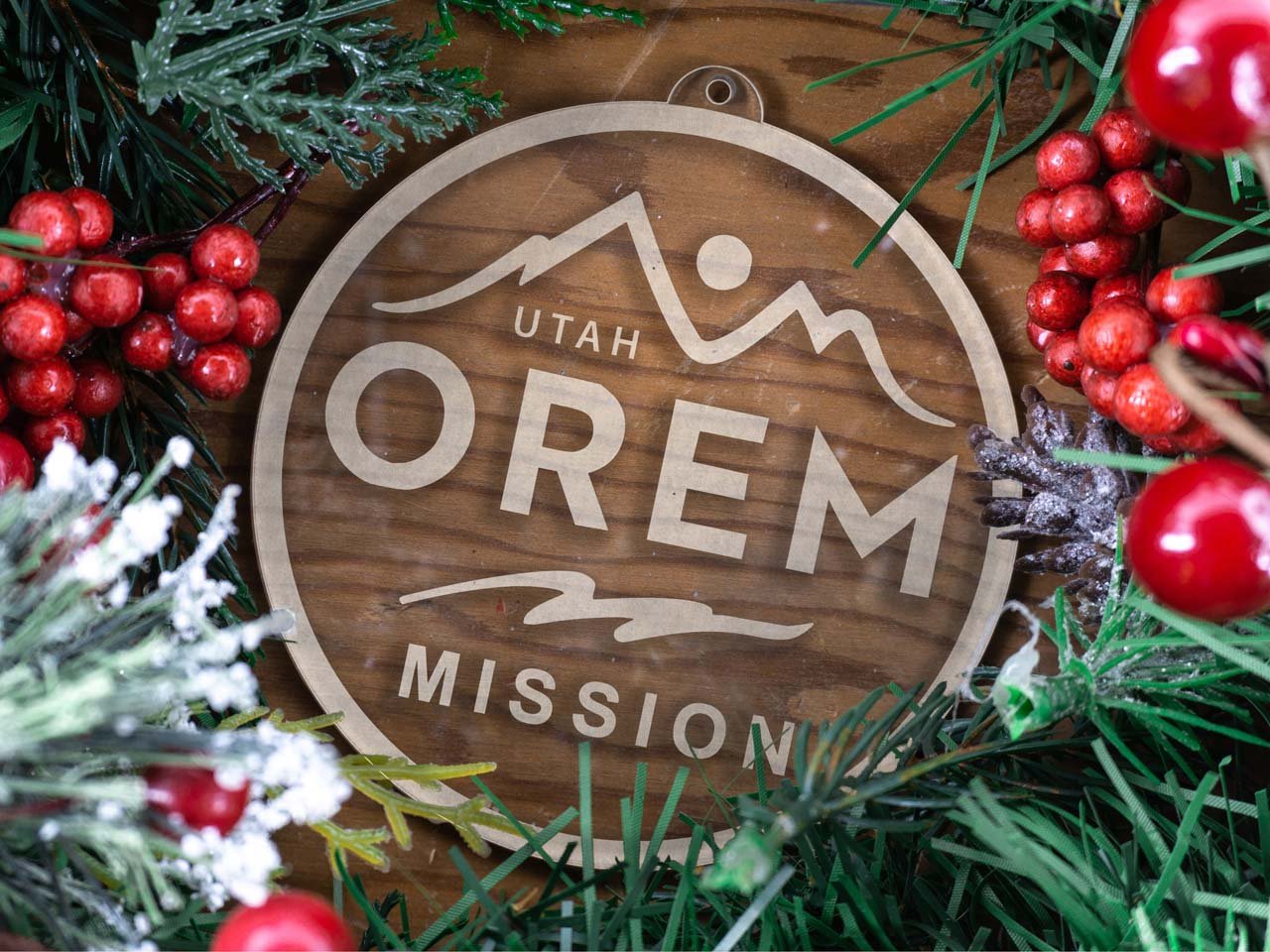 Utah Orem Mission Christmas Ornament - Latter-Day Saint LDS Missionary Gift - Book of Mormon