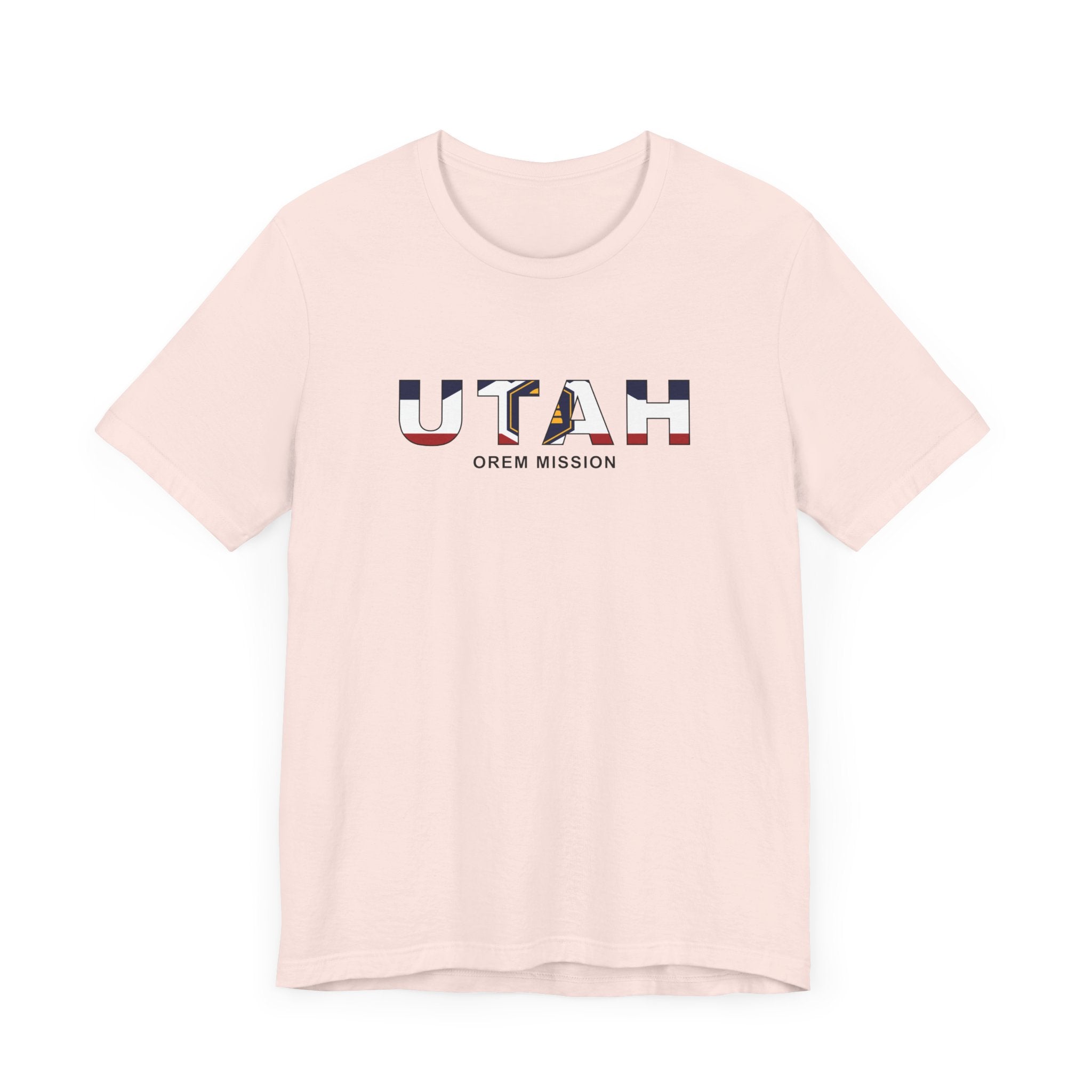 Utah Orem Mission Flag Title T-shirt - Latter-Day Saint LDS Missionary Gift - Book of Mormon