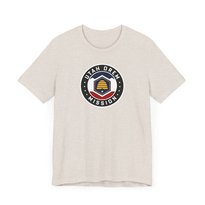 Utah Orem Mission State Flag Logo (Black Border) T-shirt - Latter-Day Saint LDS Missionary Gift - Book of Mormon