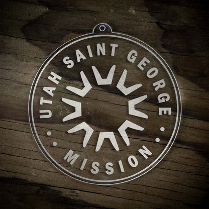 Utah Saint George Mission Christmas Ornament - Latter-Day Saint LDS Missionary Gift - Book of Mormon