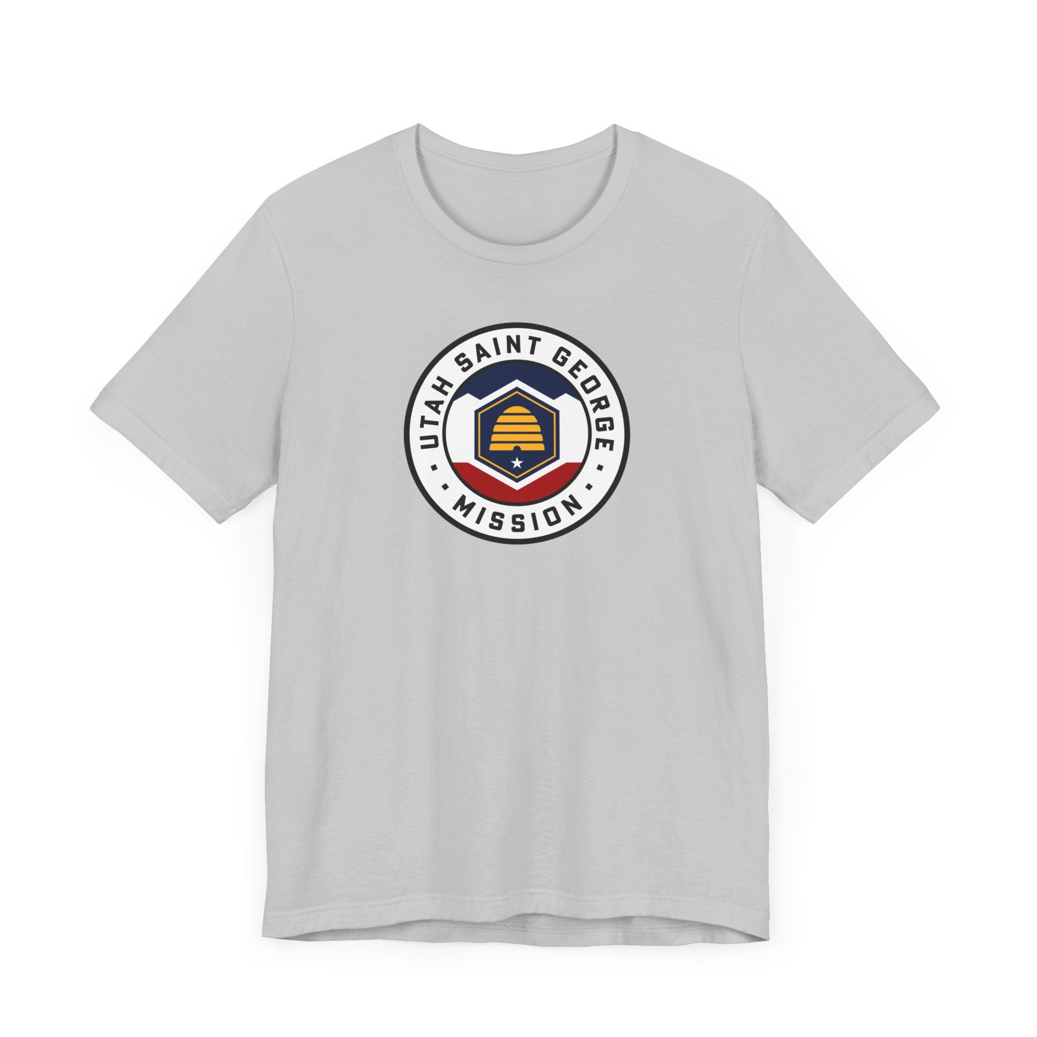 Utah Saint George Mission State Flag Logo (White Border) T-shirt - Latter-Day Saint LDS Missionary Gift - Book of Mormon