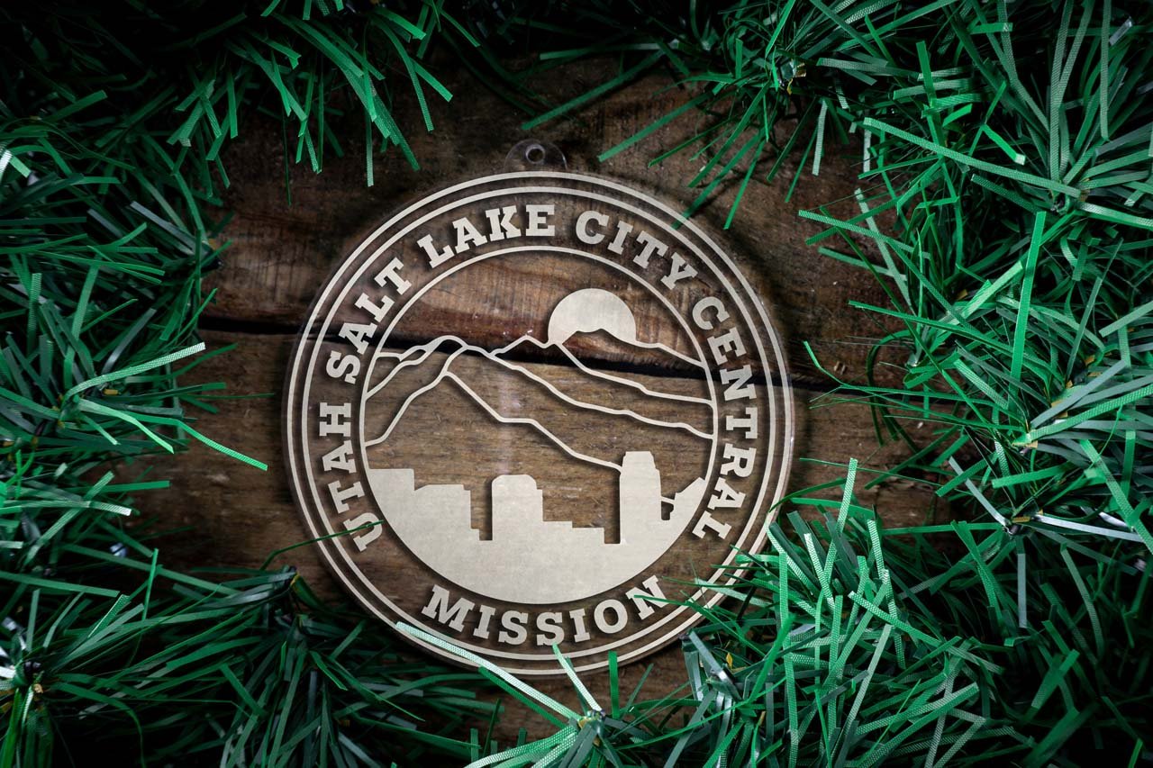 Utah Salt Lake City Central Mission Christmas Ornament - Latter-Day Saint LDS Missionary Gift - Book of Mormon