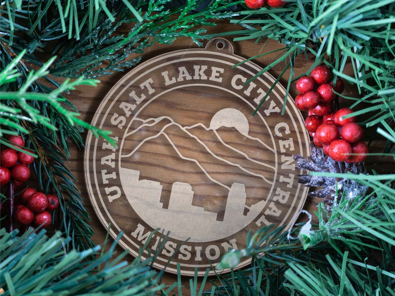 Utah Salt Lake City Central Mission Christmas Ornament - Latter-Day Saint LDS Missionary Gift - Book of Mormon