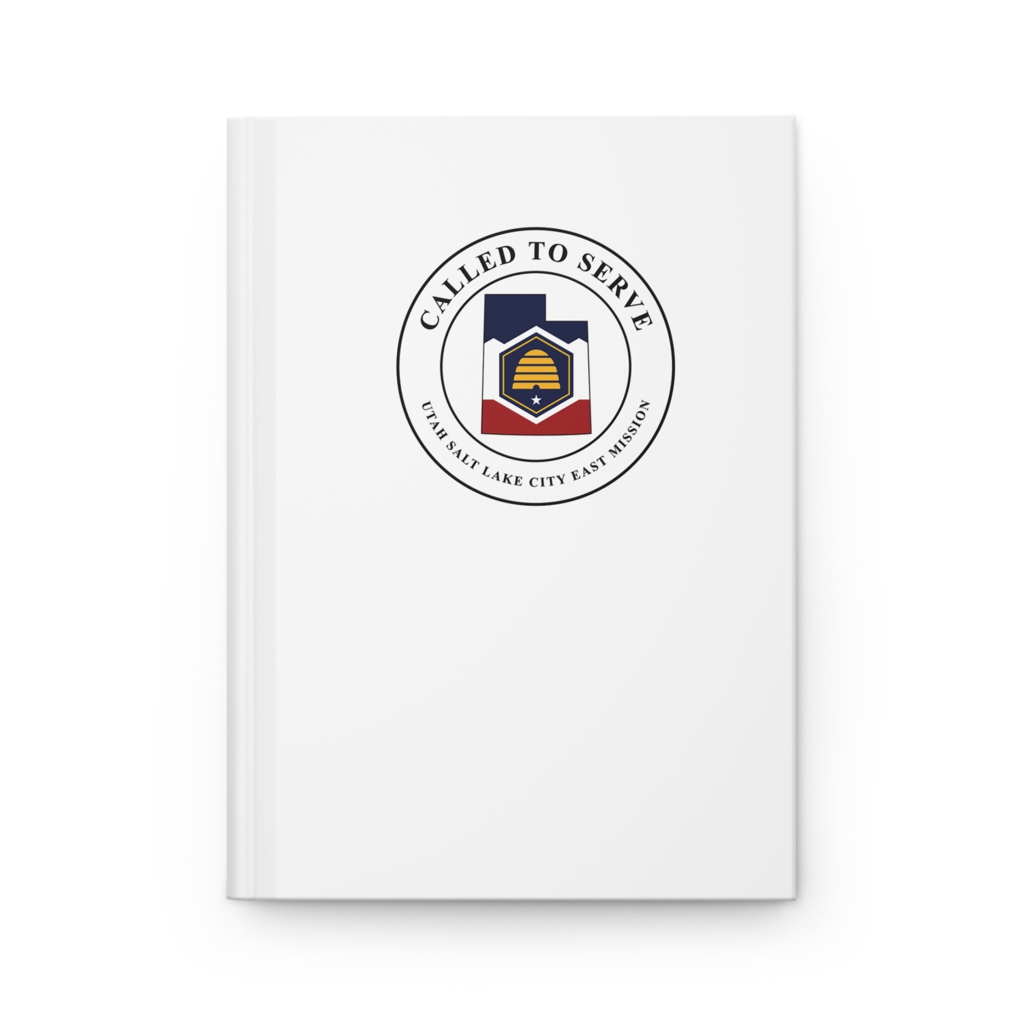 Utah Salt Lake City East Mission Flag Map Called to Serve White Hardcover Journal Matte - Latter-Day Saint LDS Missionary Gift - Book of Mormon