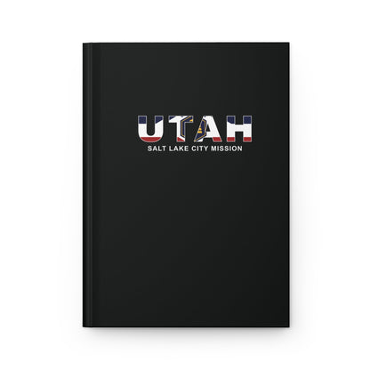 Utah Salt Lake City Mission Flag Title Black Hardcover Journal Matte - Latter-Day Saint LDS Missionary Gift - Book of Mormon