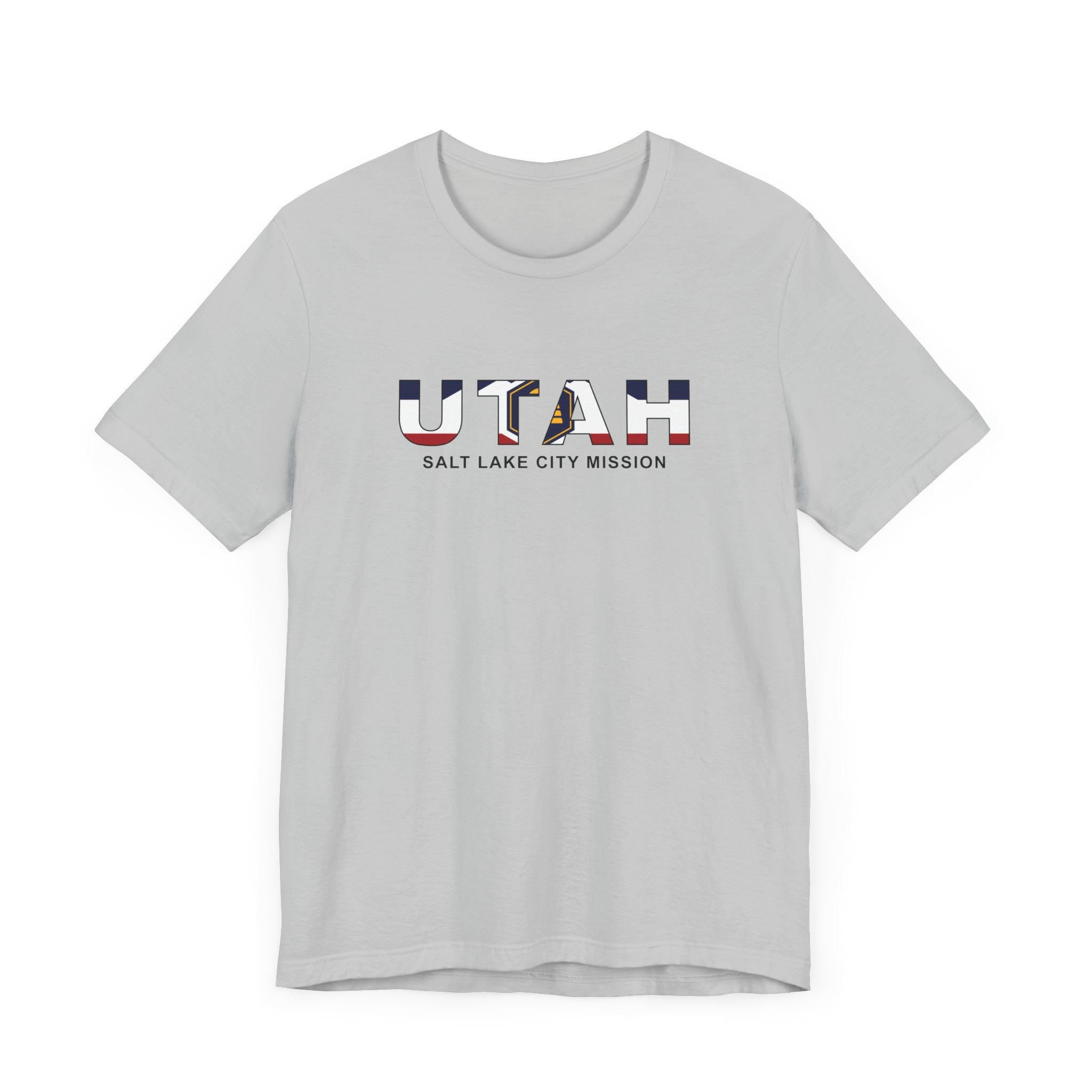 Utah Salt Lake City Mission Flag Title T-shirt - Latter-Day Saint LDS Missionary Gift - Book of Mormon