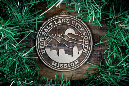 Utah Salt Lake City South Mission Christmas Ornament - Latter-Day Saint LDS Missionary Gift - Book of Mormon