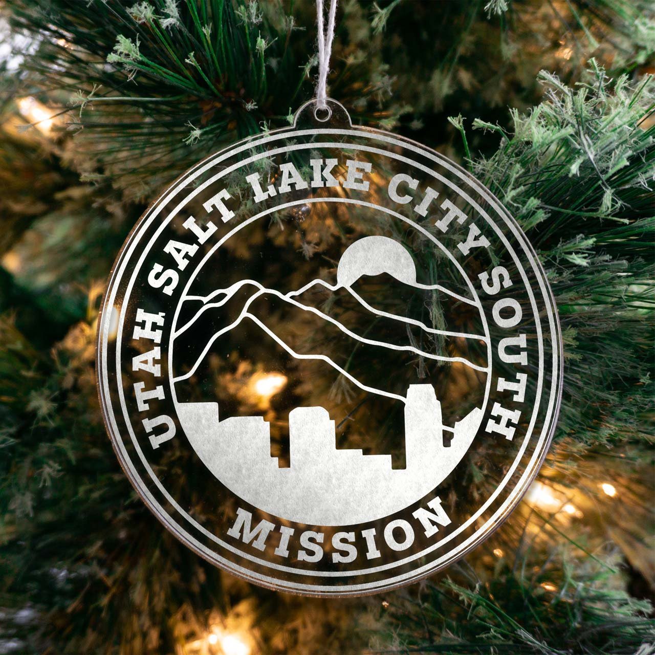 Utah Salt Lake City South Mission Christmas Ornament - Latter-Day Saint LDS Missionary Gift - Book of Mormon