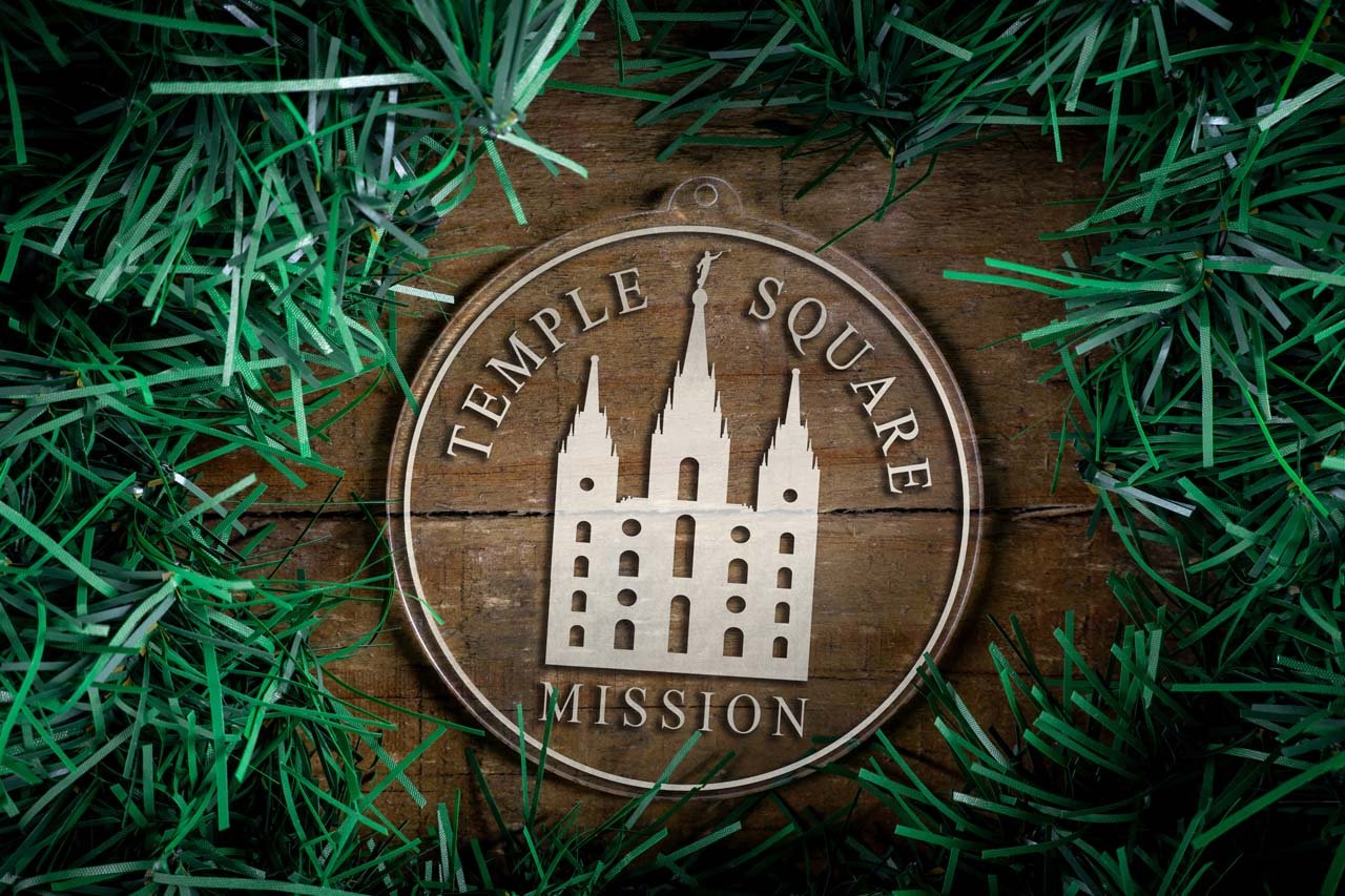 Utah Salt Lake City Temple Square Mission Christmas Ornament - Latter-Day Saint LDS Missionary Gift - Book of Mormon