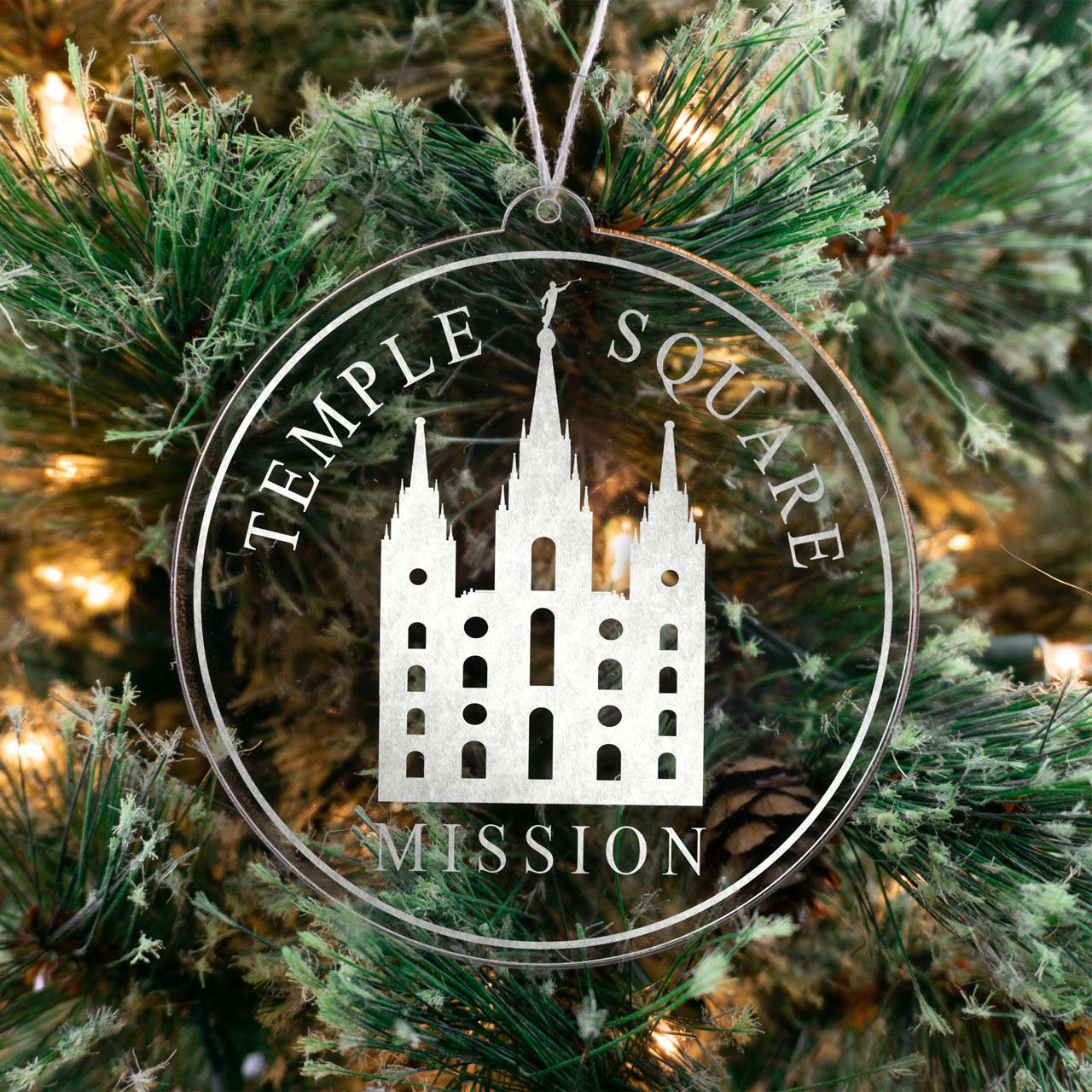 Utah Salt Lake City Temple Square Mission Christmas Ornament - Latter-Day Saint LDS Missionary Gift - Book of Mormon