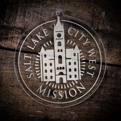 Utah Salt Lake City West Mission Christmas Ornament - Latter-Day Saint LDS Missionary Gift - Book of Mormon