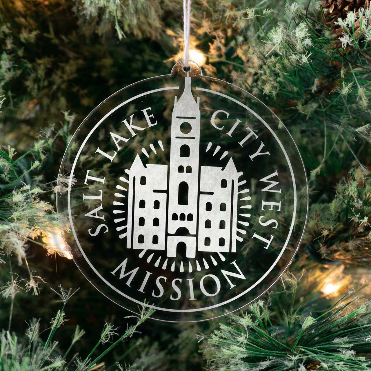 Utah Salt Lake City West Mission Christmas Ornament - Latter-Day Saint LDS Missionary Gift - Book of Mormon