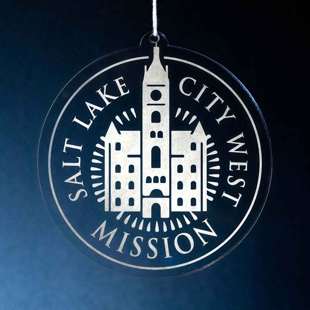 Utah Salt Lake City West Mission Christmas Ornament - Latter-Day Saint LDS Missionary Gift - Book of Mormon