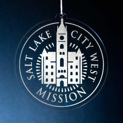 Utah Salt Lake City West Mission Christmas Ornament - Latter-Day Saint LDS Missionary Gift - Book of Mormon