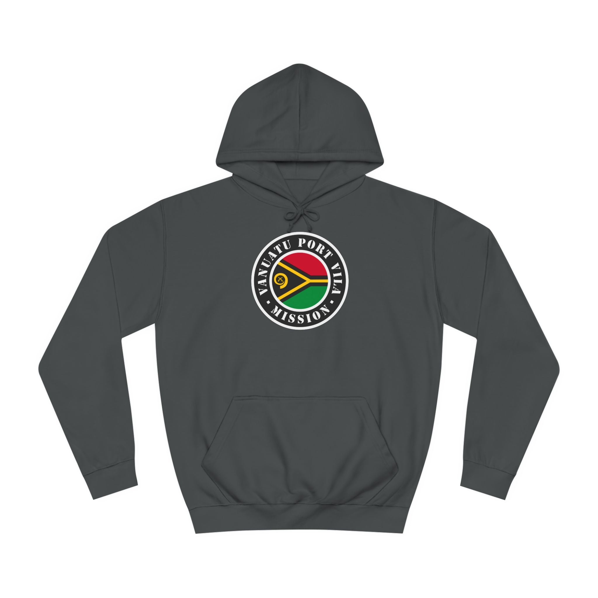 Vanuatu Port Vila Mission Flag Logo (Black Border) College Hoodie - Latter-Day Saint LDS Missionary Gift - Book of Mormon