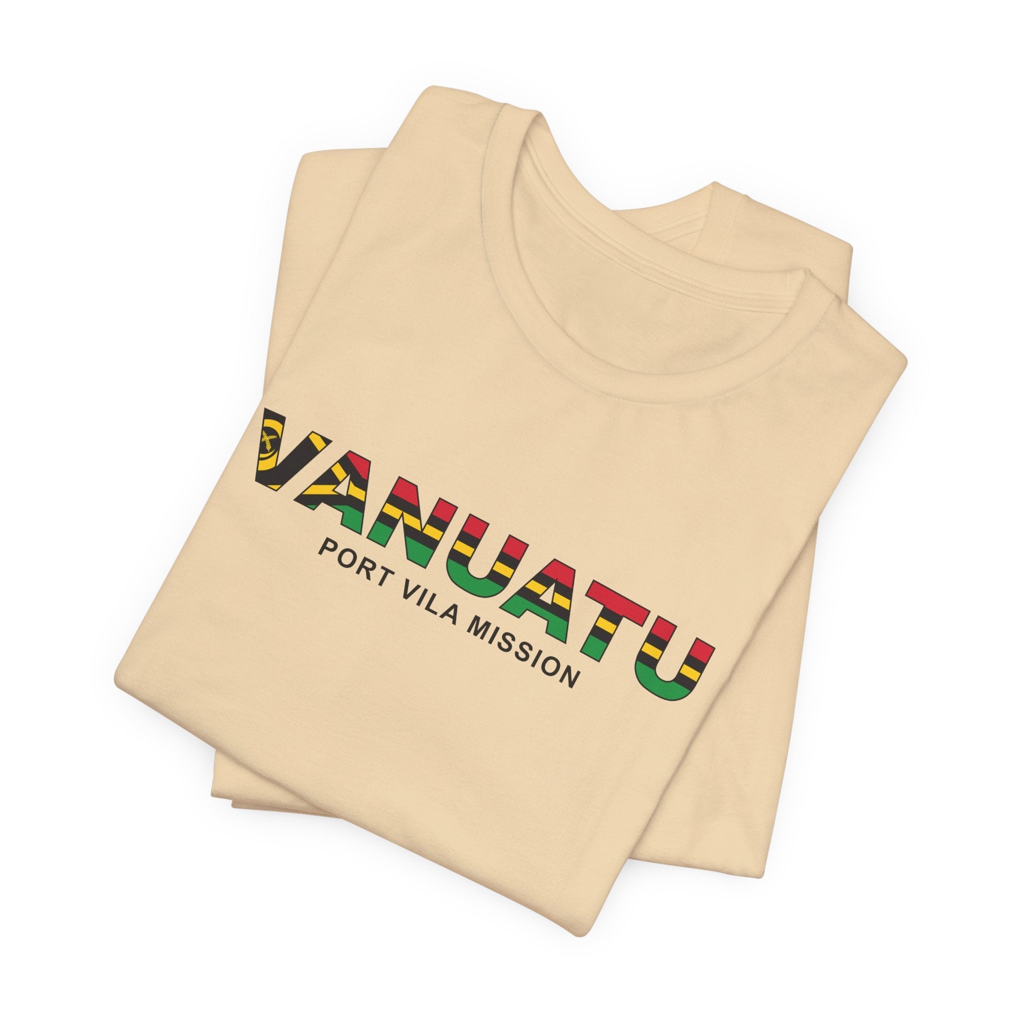 Vanuatu Port Vila Mission Flag Title T-shirt - Latter-Day Saint LDS Missionary Gift - Book of Mormon