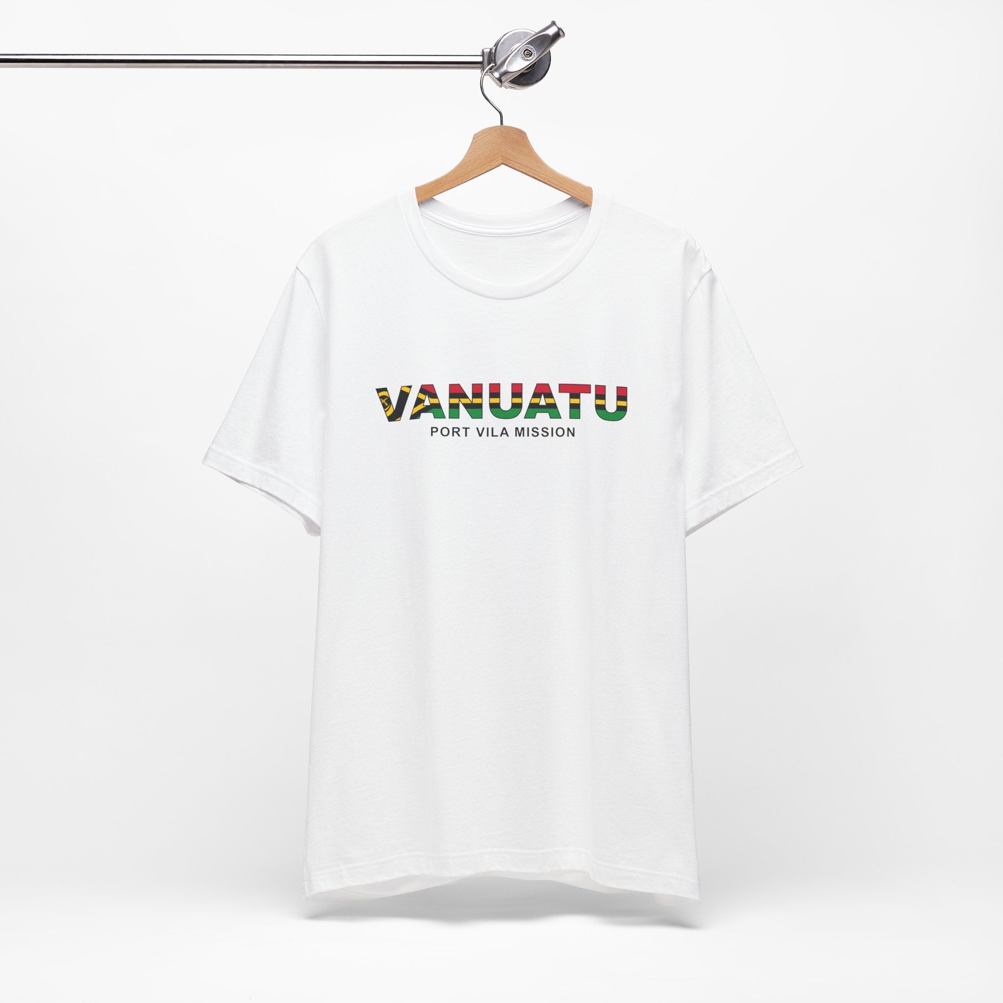 Vanuatu Port Vila Mission Flag Title T-shirt - Latter-Day Saint LDS Missionary Gift - Book of Mormon