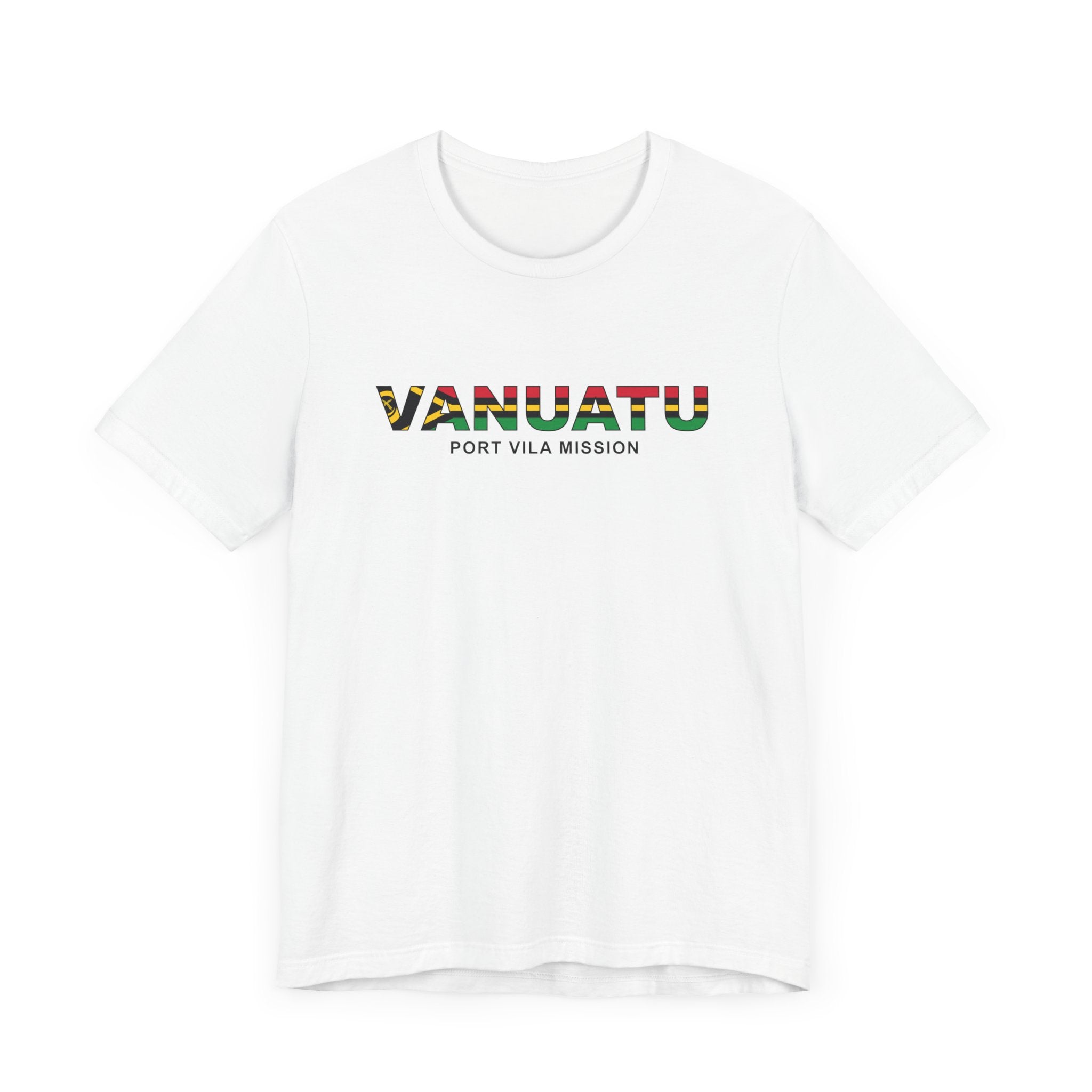 Vanuatu Port Vila Mission Flag Title T-shirt - Latter-Day Saint LDS Missionary Gift - Book of Mormon