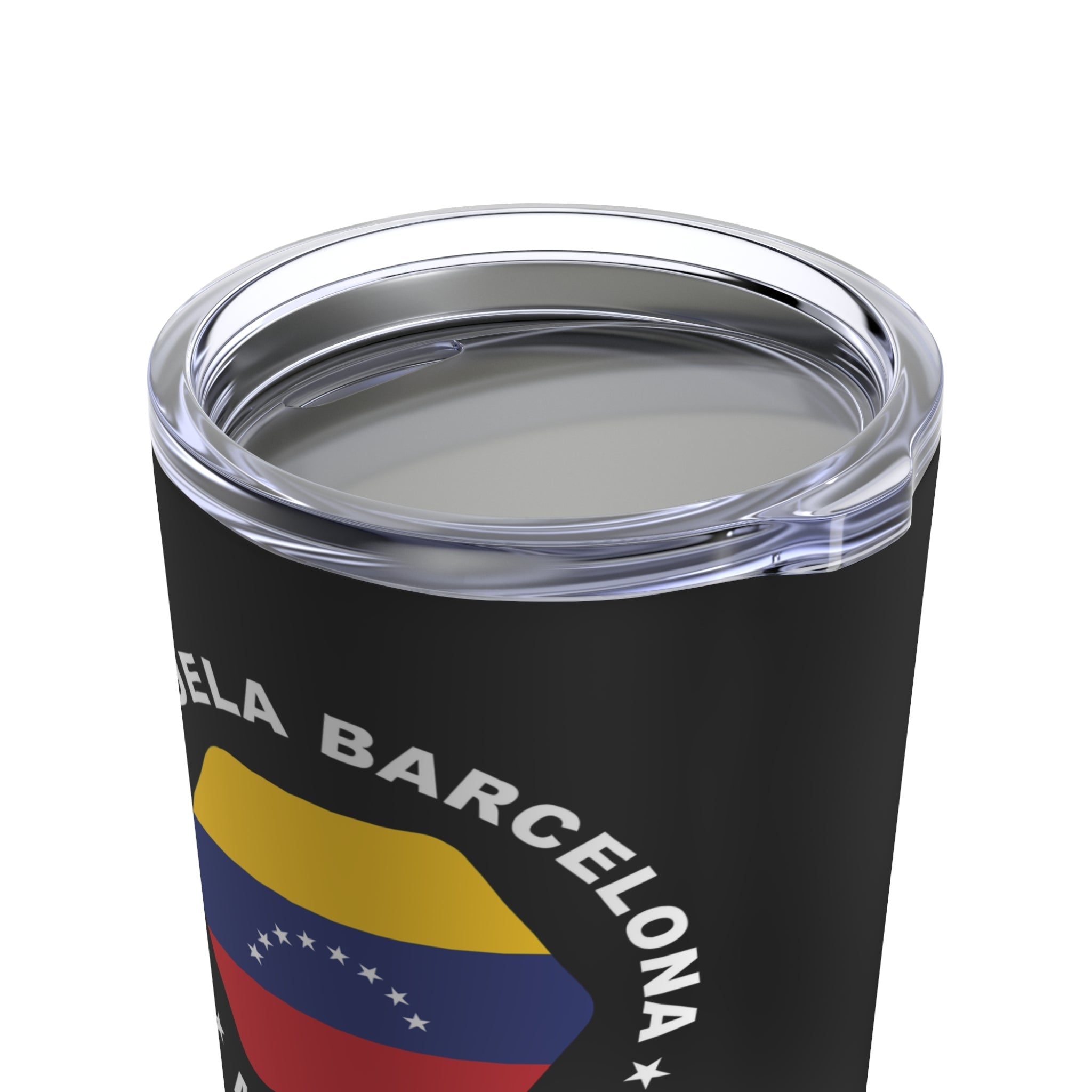 Venezuela Barcelona Mission Flag Logo Tumbler 20oz Black - Latter-Day Saint LDS Missionary Gift - Book of Mormon