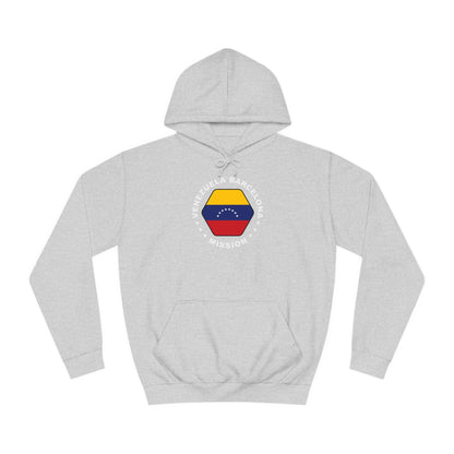 Venezuela Barcelona Mission Flag Logo (White Border) College Hoodie - Latter-Day Saint LDS Missionary Gift - Book of Mormon